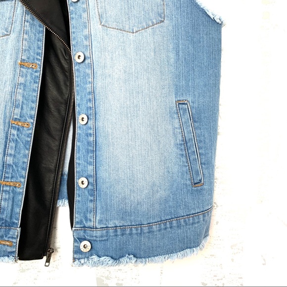 NEW BB Dakota Rebel Rebel Denim Vest - Picture 5 of 8